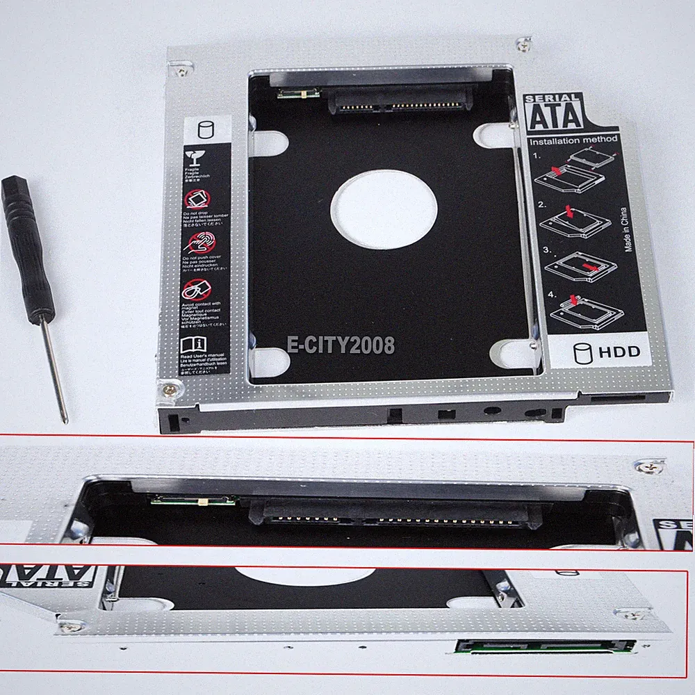 2nd HD SATA Hard Drive Caddy for Acer Aspire 5750 5735 5335 Swap DVR-TD11RS DVD